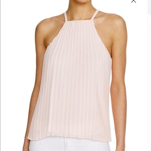 Likely Chester Chiffon Pleated Halter Top Size 2 - Picture 8 of 8